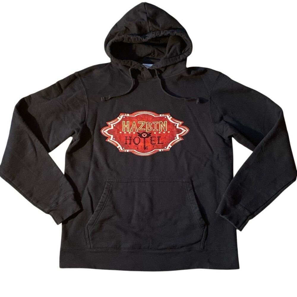 Hazbin Hotel black pullover hoodie medium officially licensed